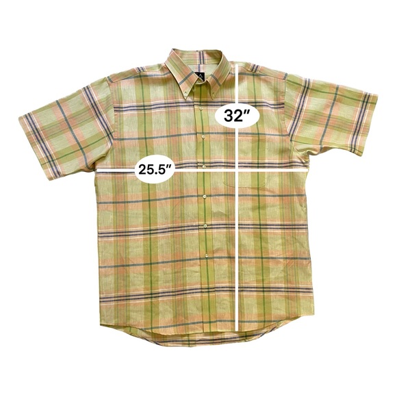 Jos. A. Bank Men's Button Down Plaid Shirt (L) - Picture 2 of 6